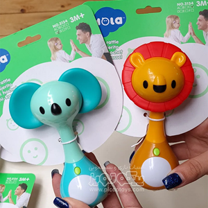 دندانگیر و جغجغه تعادلی و موزیکال حیوانات هولی تویزHola Toys مدل 3134 _اسباب بازی نوزادی
